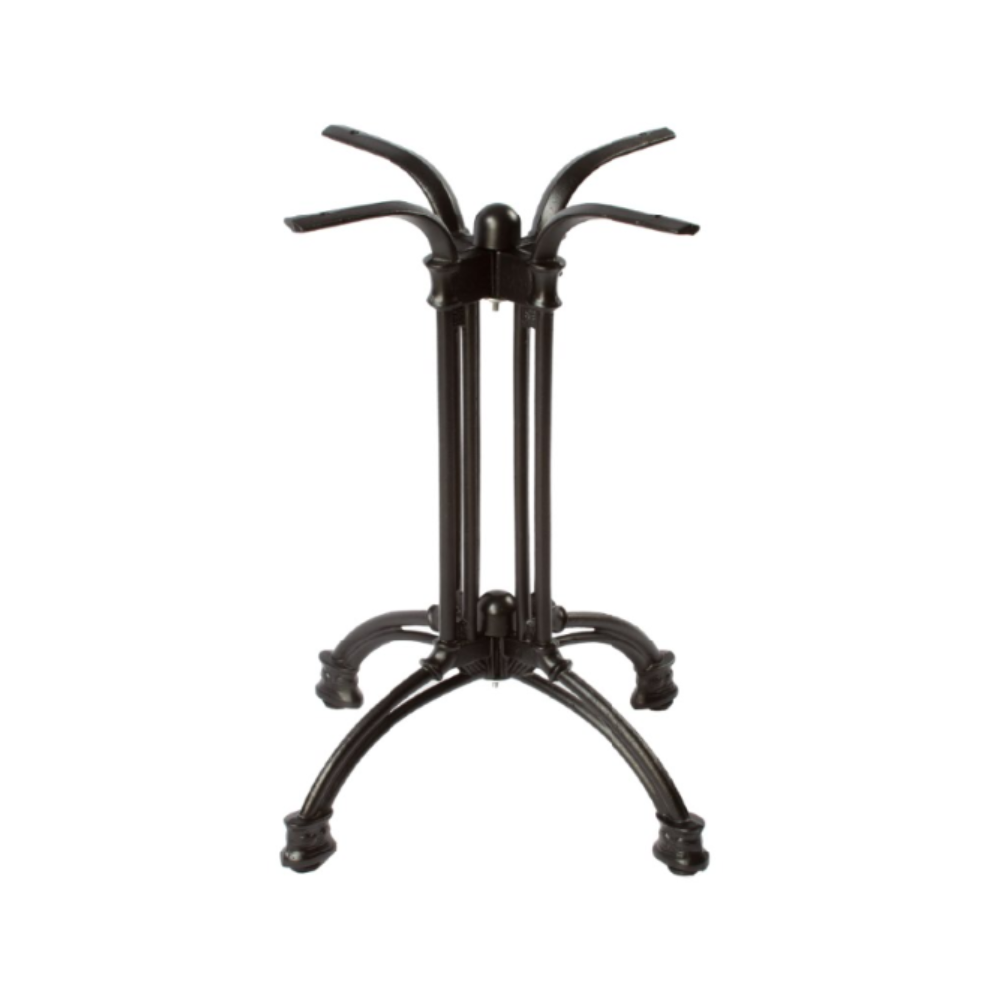 Aluminum Table Frame Black Height 70 cm